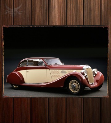 Металлическая табличка Delage D8 105 Sport Aerodynamic Coupe by Letourneur & Marchand